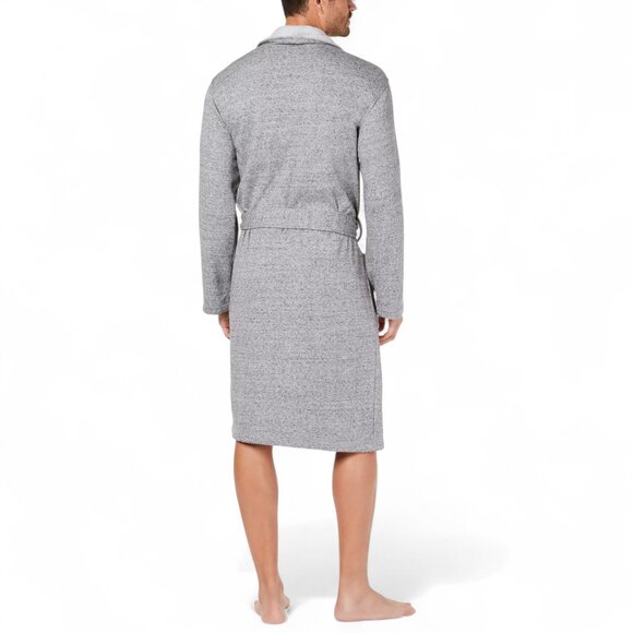 Ugg Men's Luxury Robe Pockets Grey Men's Size L/XL Heavyweight Thermal Warm NWT - Picture 2 of 13